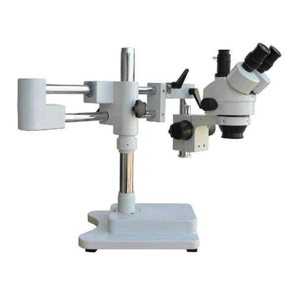 SZM7045-STL2 Double-Arm Boom Trinocular Stereo Zoom Industrial Microscope with LED lights- 90X