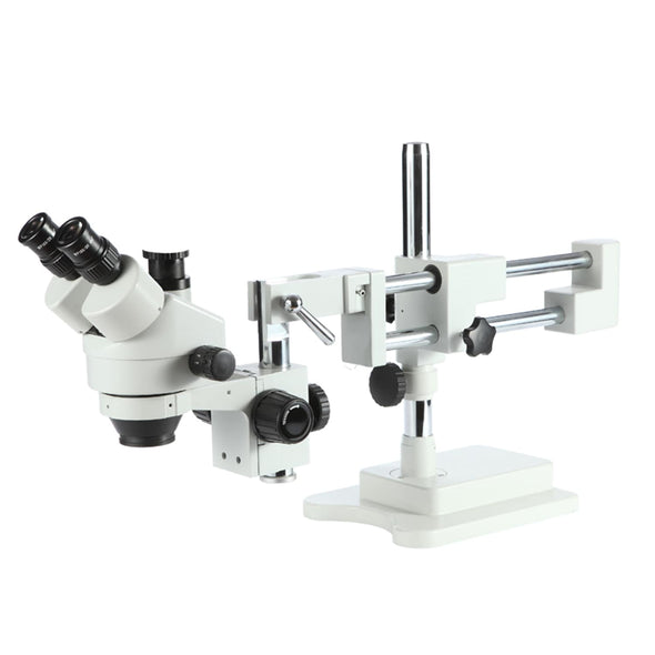 SZM7045-STL2 Double-Arm Boom Trinocular Stereo Zoom Industrial Microscope with LED lights- 90X