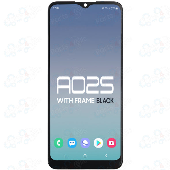 Samsung A02S/M02S(A025/2020) LCD With Touch Black + Frame (US version, Single SIM)