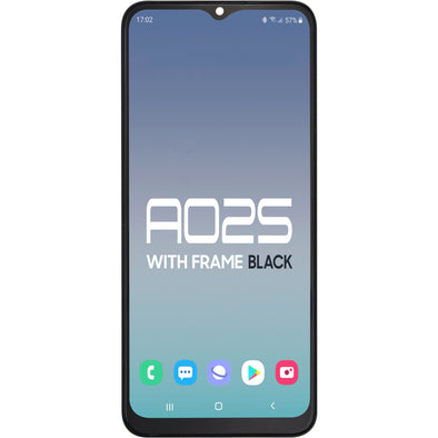 Samsung A02S LCD With Touch Black + Frame (Smaller Digitizer)