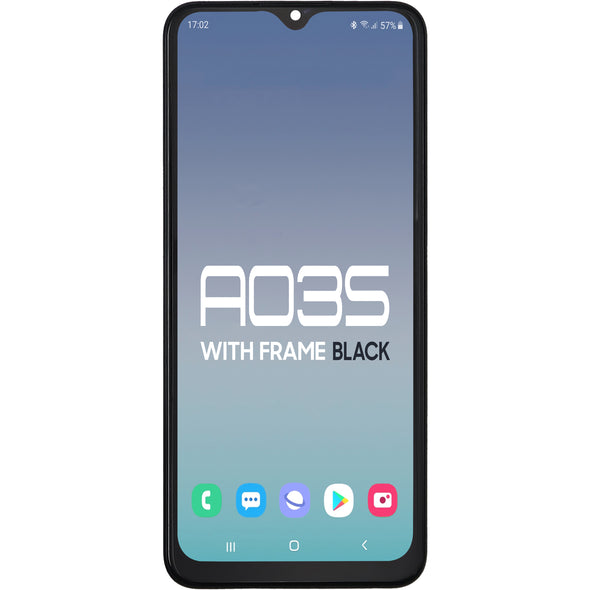 Samsung A03S A037M LCD With Touch Black + Frame (Type-C )