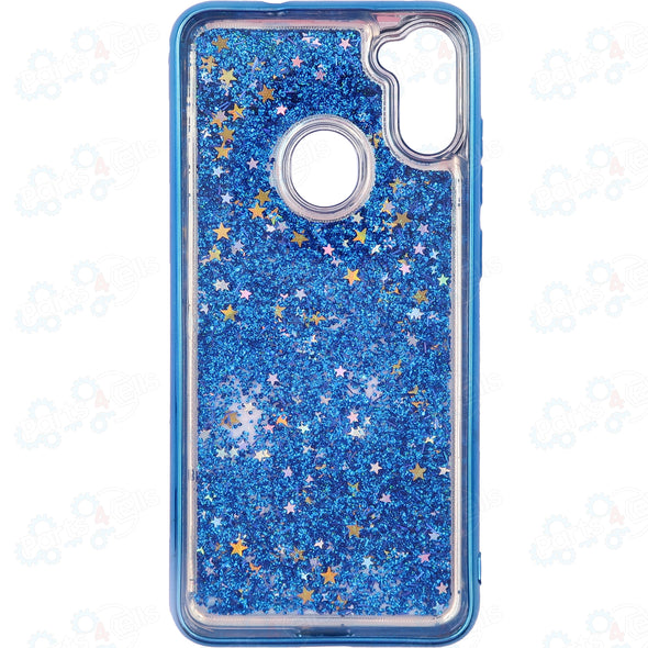 SAFIRE Samsung A11 SM-A115 2020 Electroplated Water Glitter Case Blue