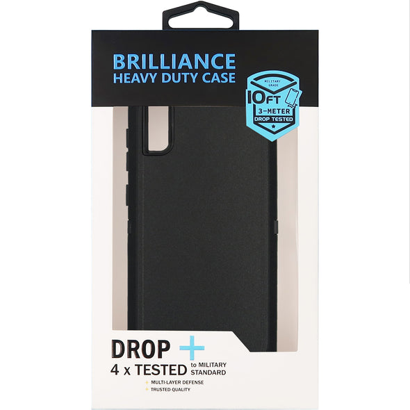 Brilliance HEAVY DUTY Samsung A50 Pro Series Case Black