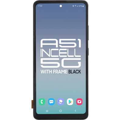 Samsung A51 5G  2019 SM-A516 LCD with Touch + Frame Incell Black