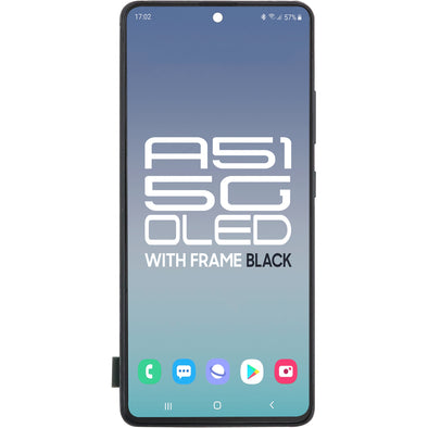Samsung A51 5G 2020 SM-A516 LCD With Touch + Frame OLED Prism Cube Black