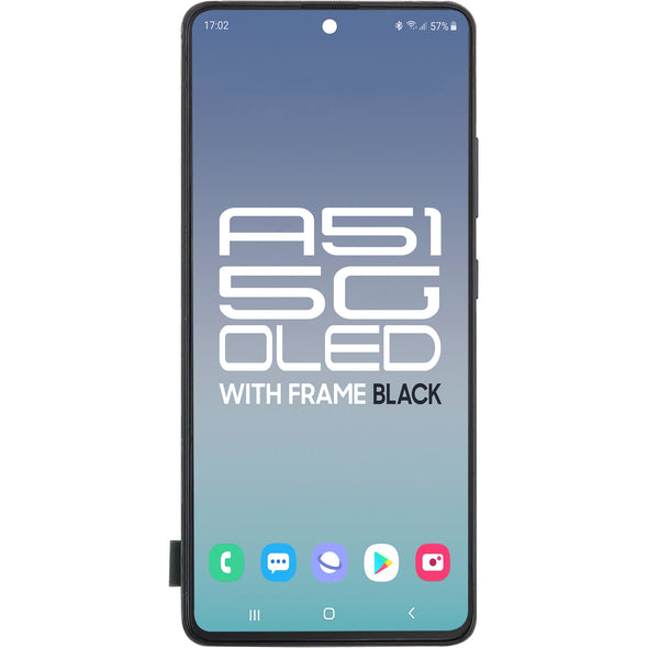 Samsung A51 5G 2020 SM-A516 LCD With Touch + Frame OLED Prism Cube Black
