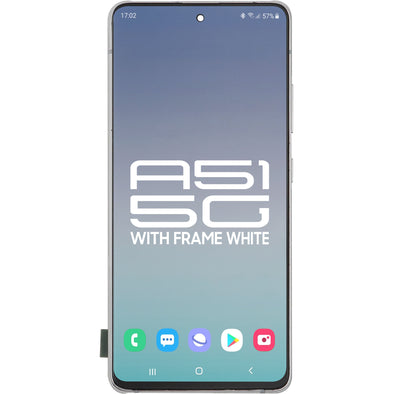 Samsung A51 5G 2020 SM-A516 LCD With Touch + Frame OLED Prism Cube White