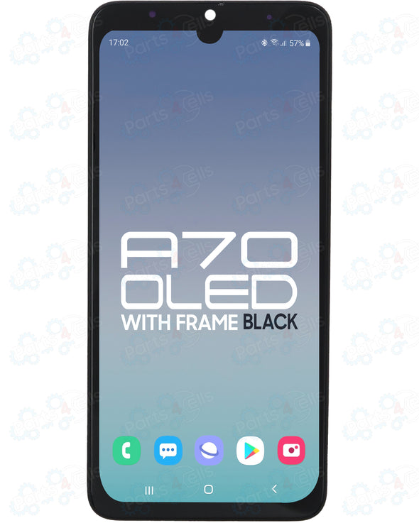 Samsung A70 2019 A705 LCD with Touch + Frame Black OLED