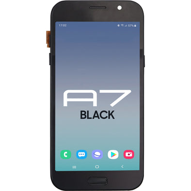 Samsung A7 2021 A720 LCD With Touch Black + Frame OEM