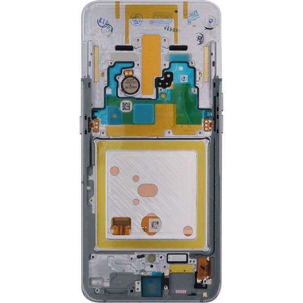 Samsung A80 2019 LCD with Touch + Frame White