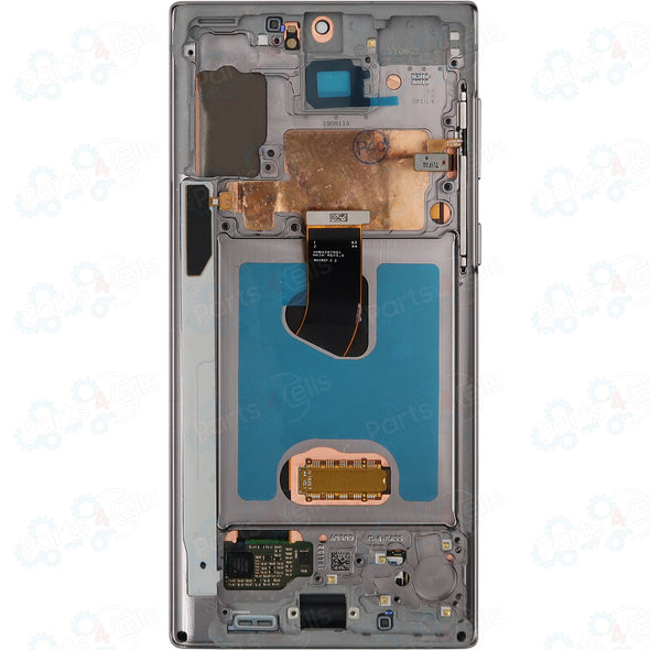 Samsung Note 10 LCD With Touch + Frame Aura Glow/ Silver