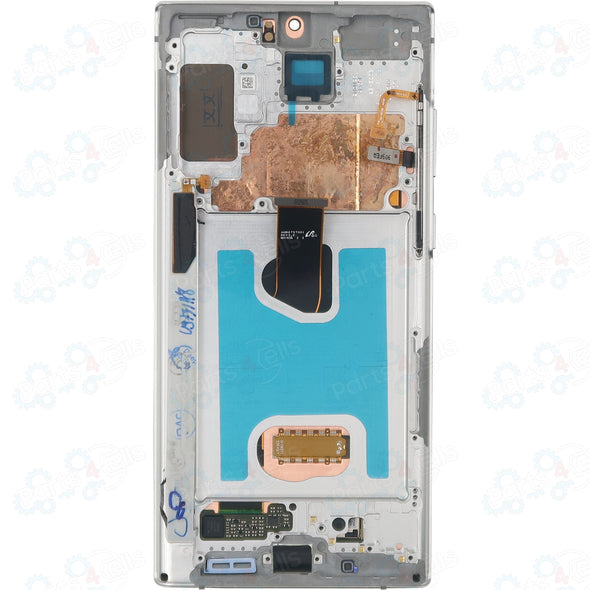 Samsung Note 10 Plus LCD With Touch + Frame Aura White Service Pack