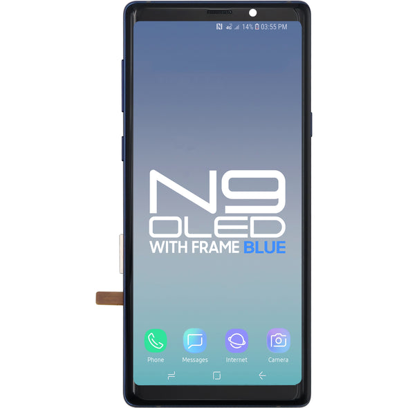 Samsung Note 9 LCD With Touch + Frame After Market OLED Coral Blue