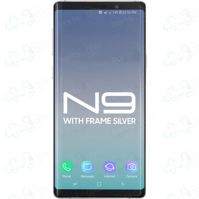 Samsung Note 9 LCD With Touch + Frame Silver