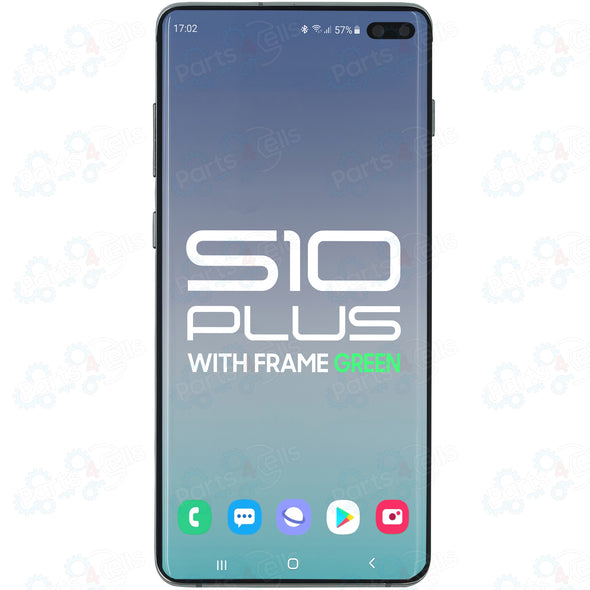 Samsung S10 Plus LCD with Touch + Frame Prism Green