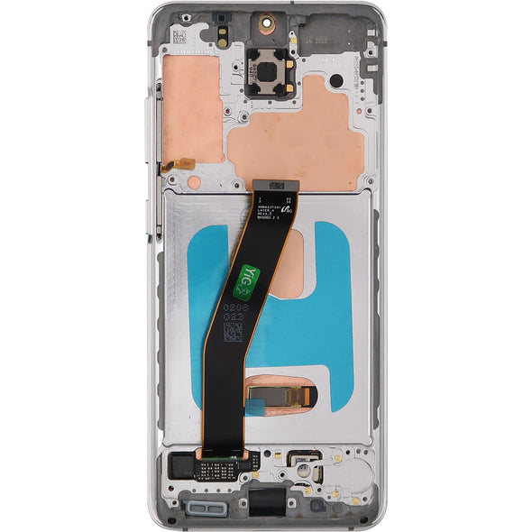 Samsung S20 5G LCD with Touch + Frame Cloud White SBI (Not Compatible w/ Verizon 5G UW Model)