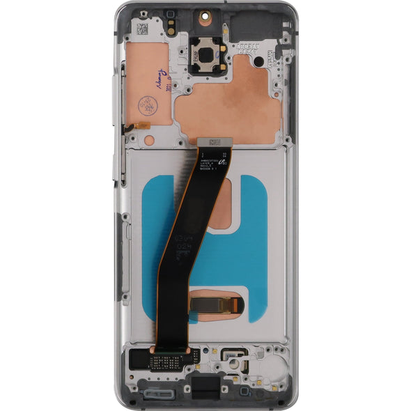 Samsung S20 5G LCD with Touch + Frame Cloud White (Compatible w/ Verizon Model) B Grade  (OEM PULL)