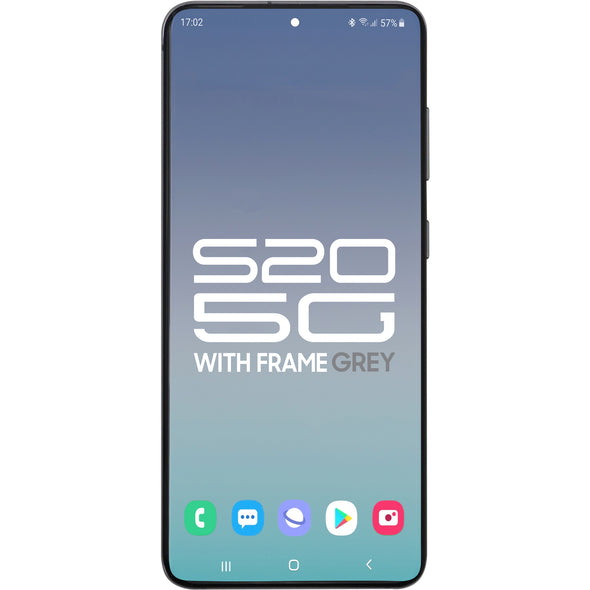 Samsung S20 5G LCD with Touch + Frame Cosmic Grey  (Compatible w/ Verizon 5G UW Model)