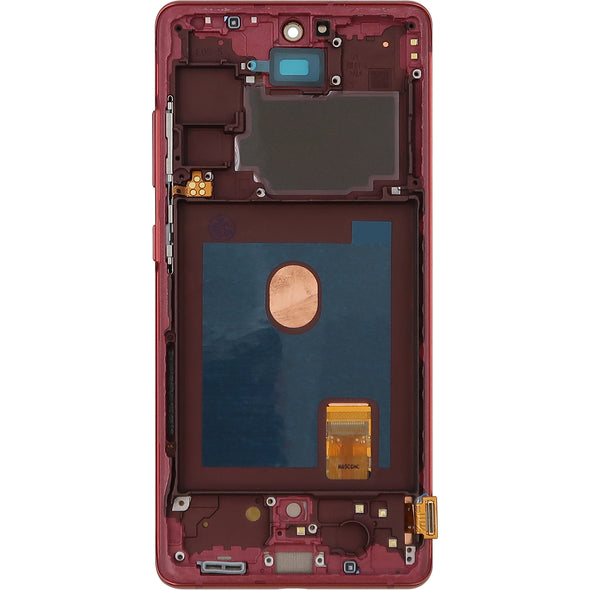 Samsung S20 FE 5G LCD With Touch + Frame Cloud Red