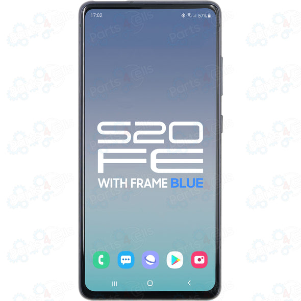 Samsung S20 FE 4G/5G LCD with Touch + Frame Cloud Navy Blue SERVICE PACK