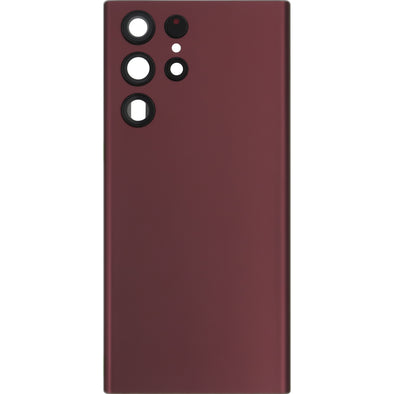 Samsung S22 Ultra 5G Back door With Camera Lens Burgundy