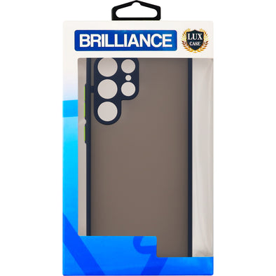 Brilliance LUX Samsung S22 UltraHawkeye Skin Feel Combo Case Dark Blue