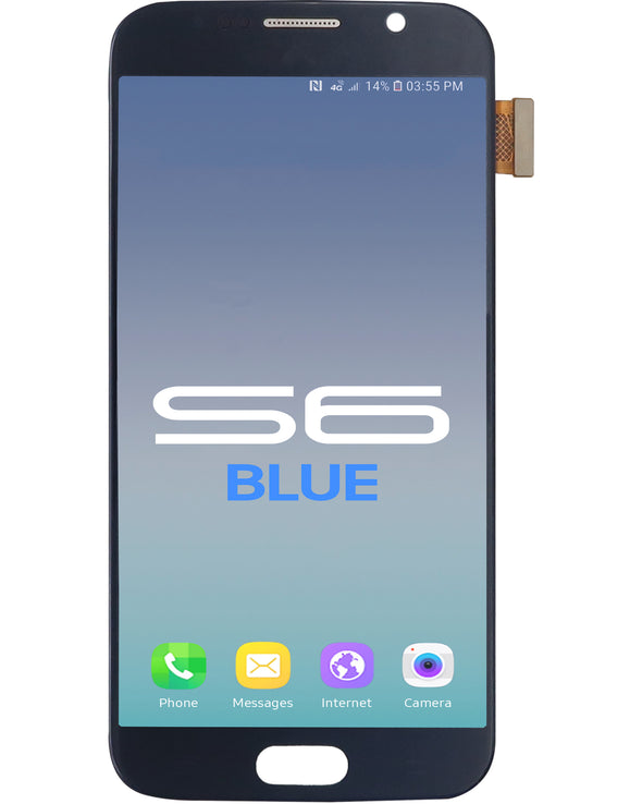 Samsung S6 LCD With Touch Blue SBI