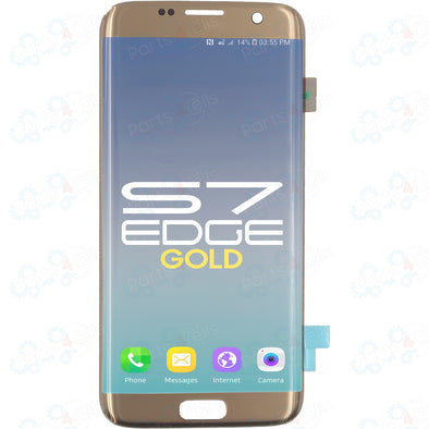 Samsung S7 Edge LCD With Touch Gold