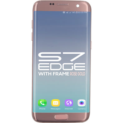 Samsung S7 Edge LCD With Touch + Frame Rose Gold