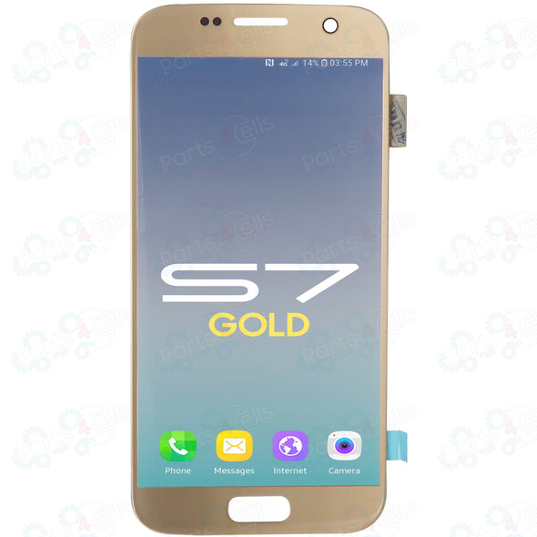 Samsung S7 LCD With Touch Gold