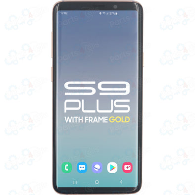 Samsung S9 Plus LCD with Touch + Frame Gold