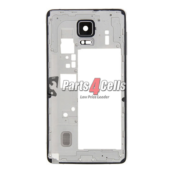 Samsung Note 4 Mobile Middle Frame GSM White-Parts4sells