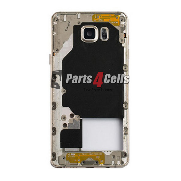 Samsung Note 5 Phone Middle Frame Gold-Parts4cells 