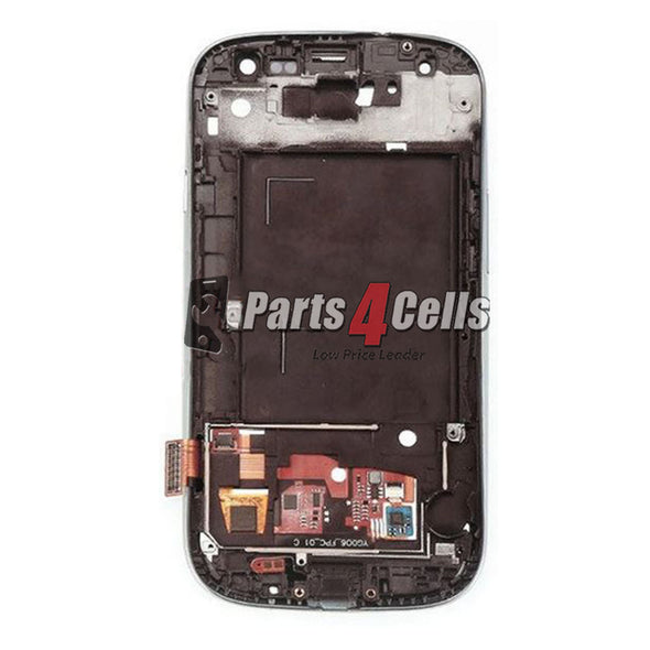 Samsung S3 LCD With Touch + Frame White AT&T / T-Mobile-Parts4sells