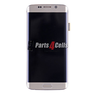 Samsung S6 Edge LCD With Touch + Frame Gold-Parts4sells
