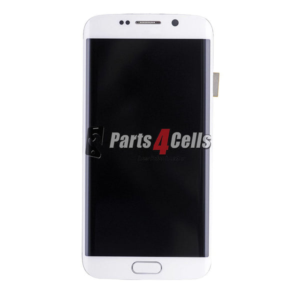 Samsung S6 Edge LCD With Touch + Frame White-Parts4sells