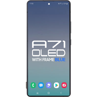 Samung A71 5G A716 2020 LCD With Touch + Frame Prism Cube Blue OLED
