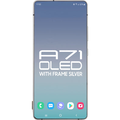 Samung A71 5G A716 2020 LCD With Touch + Frame Prism Cube Silver OLED
