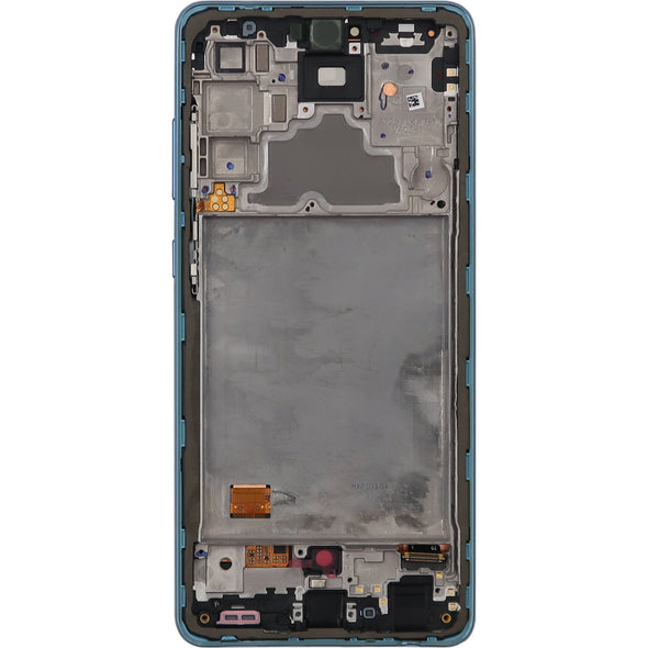 Samung A72 A725 20201 LCD With Touch + Frame Awesome Blue OLED