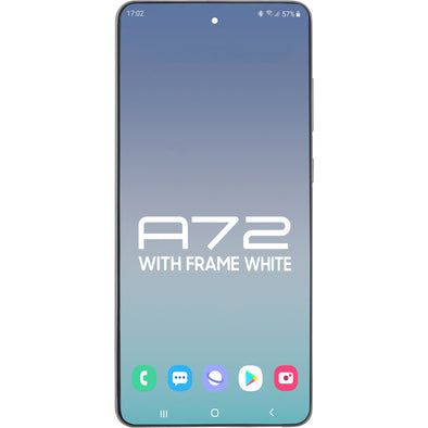 Samung A72 A725 2021 LCD With Touch + Frame Awesome White OLED