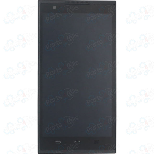 ZTE Z970 ZMax LCD With Touch + Frame  Black