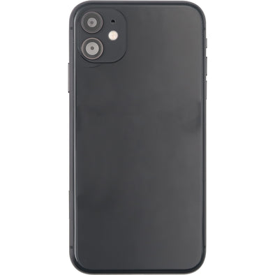 iPhone 11 Back Housing w/ Small Parts Black (No Logo)