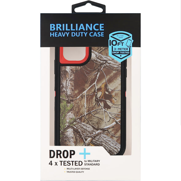 Brilliance HEAVY DUTY iPhone 11 Camo Series Case Coral