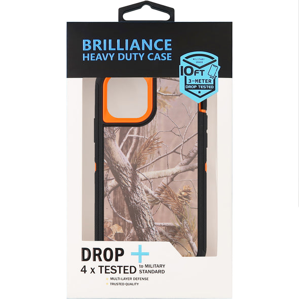 Brilliance HEAVY DUTY iPhone 11 Pro Camo Series Case Orange