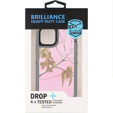 Brilliance HEAVY DUTY iPhone 11 Pro Camo Series Case Pink and Grey