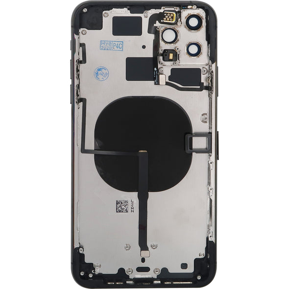 iPhone 11 Pro Max Back Housing w/ Small Parts Black (No Logo)