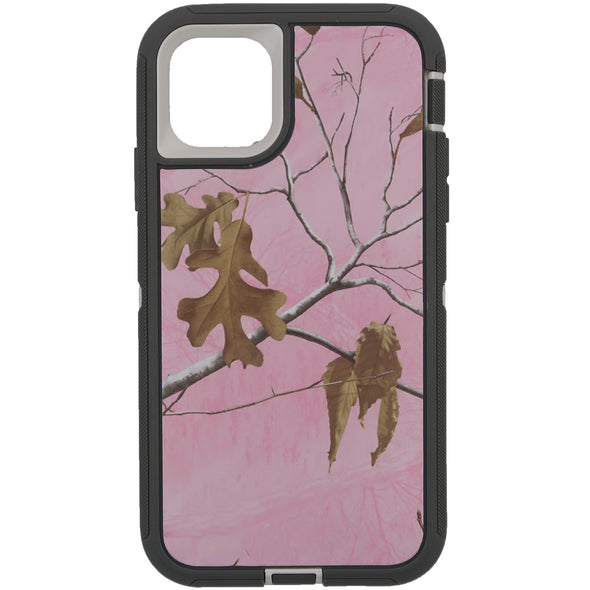 Brilliance HEAVY DUTY iPhone 11 Pro Max Camo Series Case Pink and White