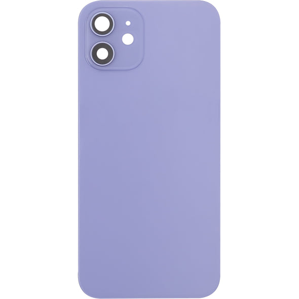 iPhone 12 Back Glass Door w/ Camera Lens Purple (No Logo)