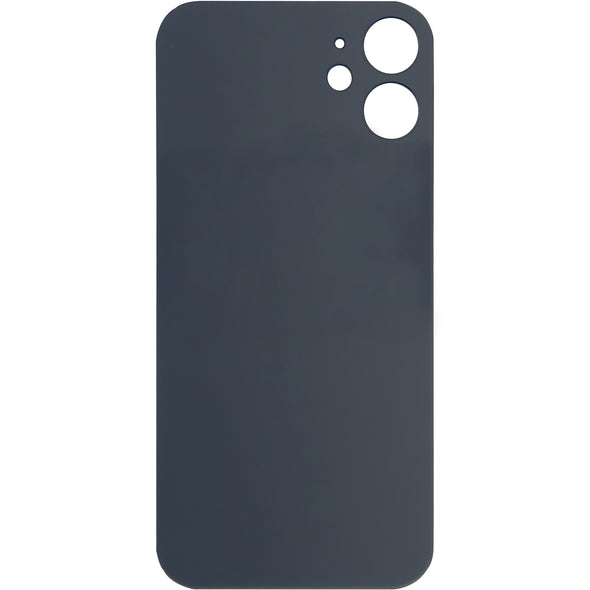 iPhone 12 Mini Back Glass Door without Camera Lens Black NO LOGO
