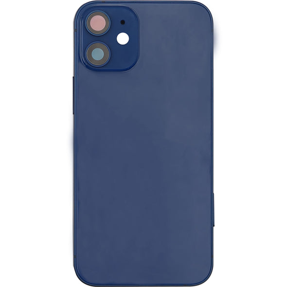 iPhone 12 Mini Back Housing w/ Small Parts Blue (No Logo)